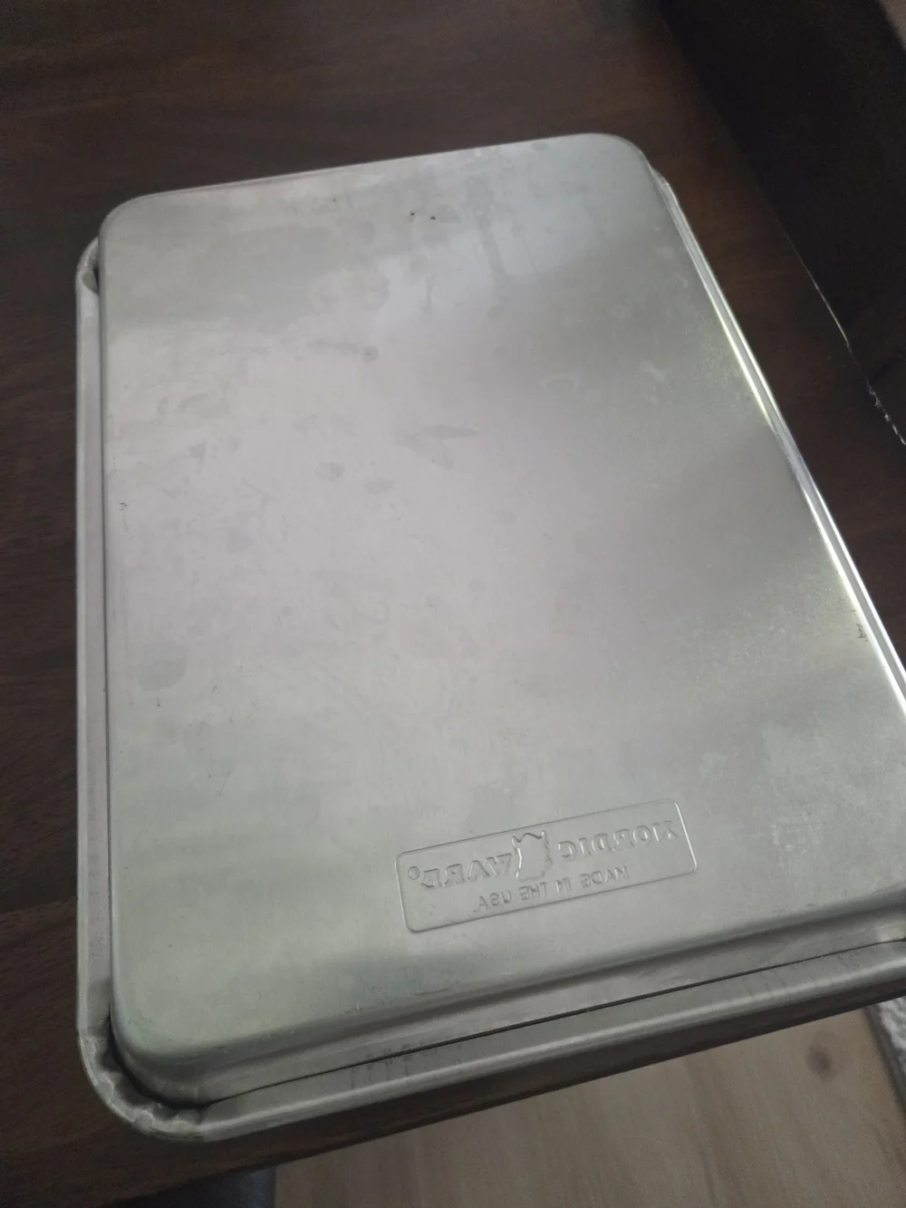 Nordic Ware Silver Aluminum Baking Sheet - Smooth Rimmed Pan